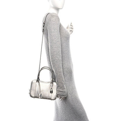 Moynat Metallic Chevre Mignon BB Silver 2 of 9