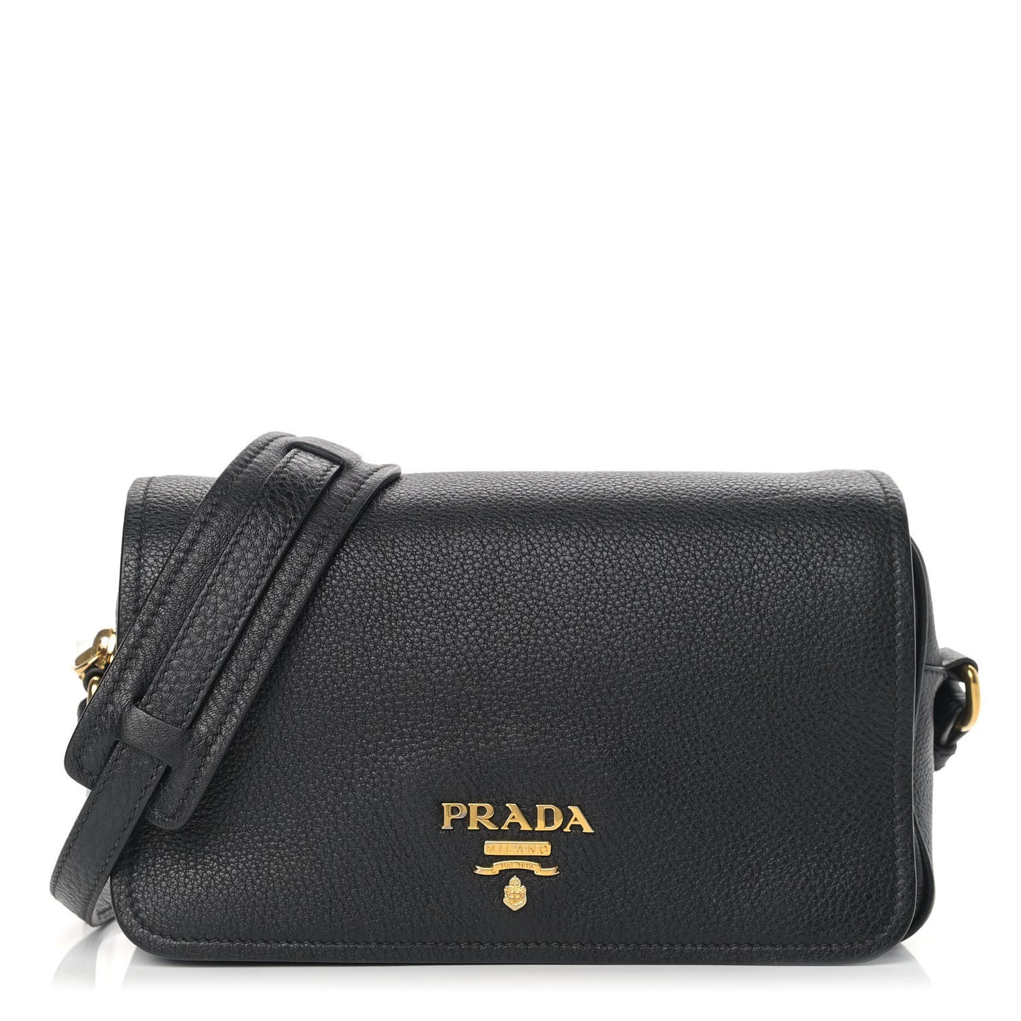 Vitello Phenix Crossbody Bag Black