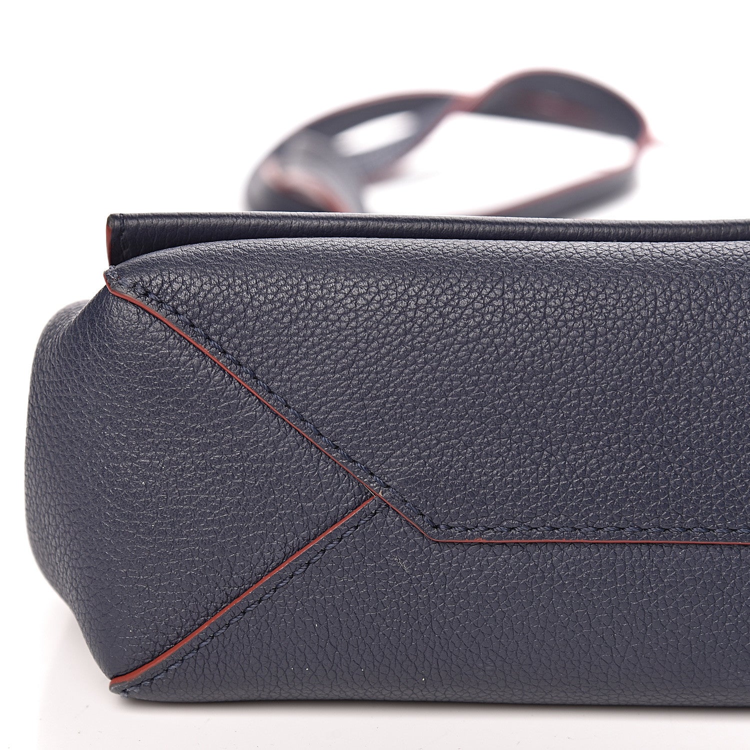 Louis Vuitton Calfskin Lockme II Chain Bag BB Marine Rouge 7 of 11