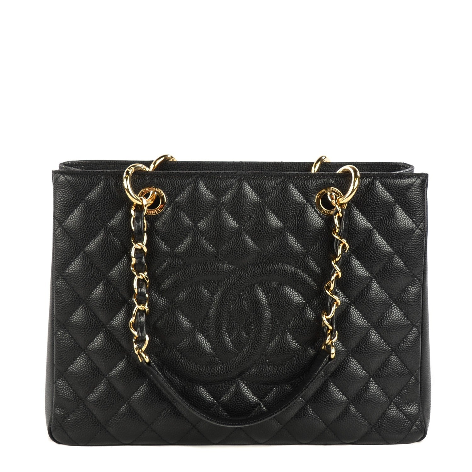 Chanel Caviar Quilted Grand Shopping Tote GST Black 1 of 7