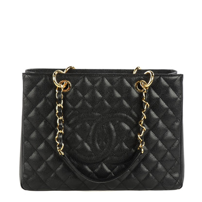 Chanel Caviar Quilted Grand Shopping Tote GST Black 1 of 7