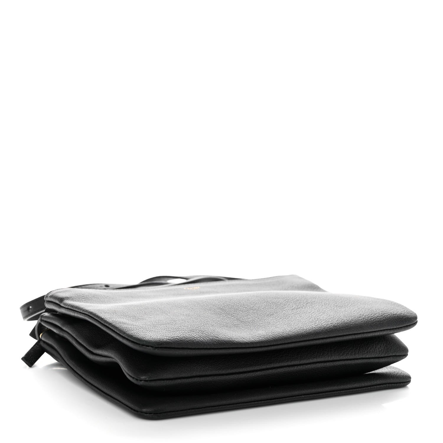 Celine Goatskin Small Trio Crossbody Bag Black 4 of 11
