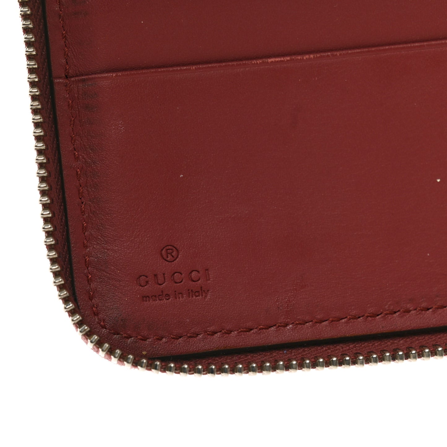 GG Supreme Monogram Blooms Zip Around Wallet Beige Multicolor Dry Rose