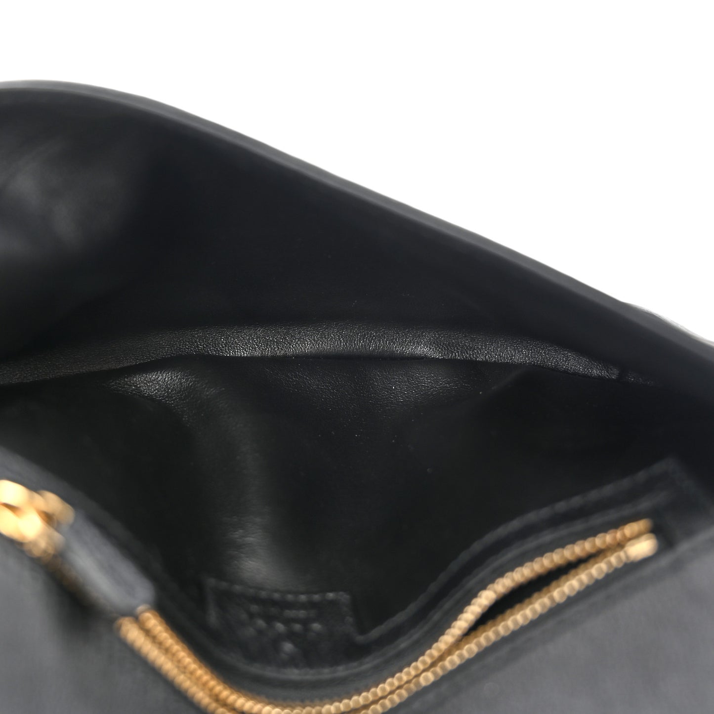 Roxy Calfskin Blondie Chain Shoulder Flap Bag Black