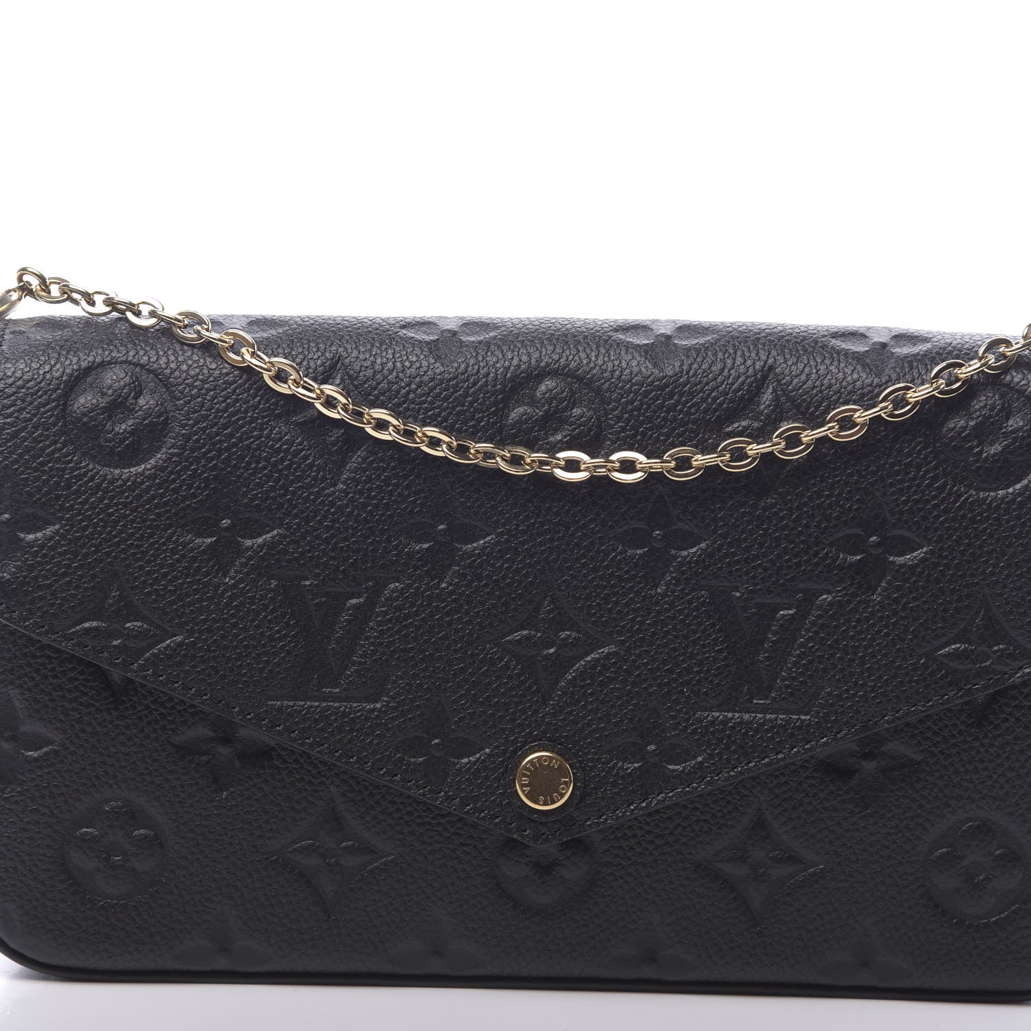Louis Vuitton Empreinte Pochette Felicie Chain Wallet Black 11 of 11