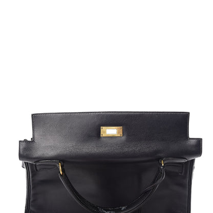 Hermes Box Kelly Retourne 32 Indigo 34 of 44