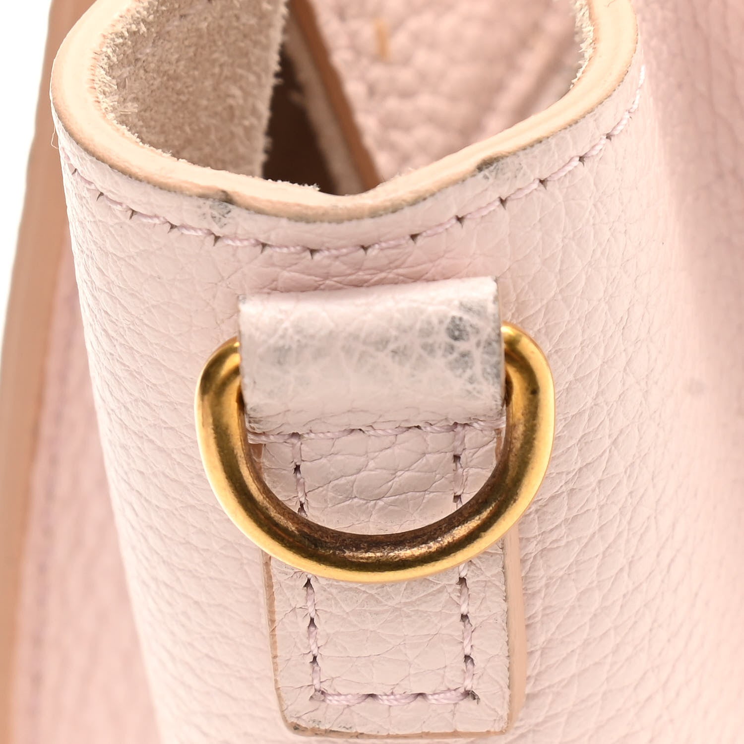 Celine Drummed Calfskin Nano Luggage Pale Pink 13 of 16