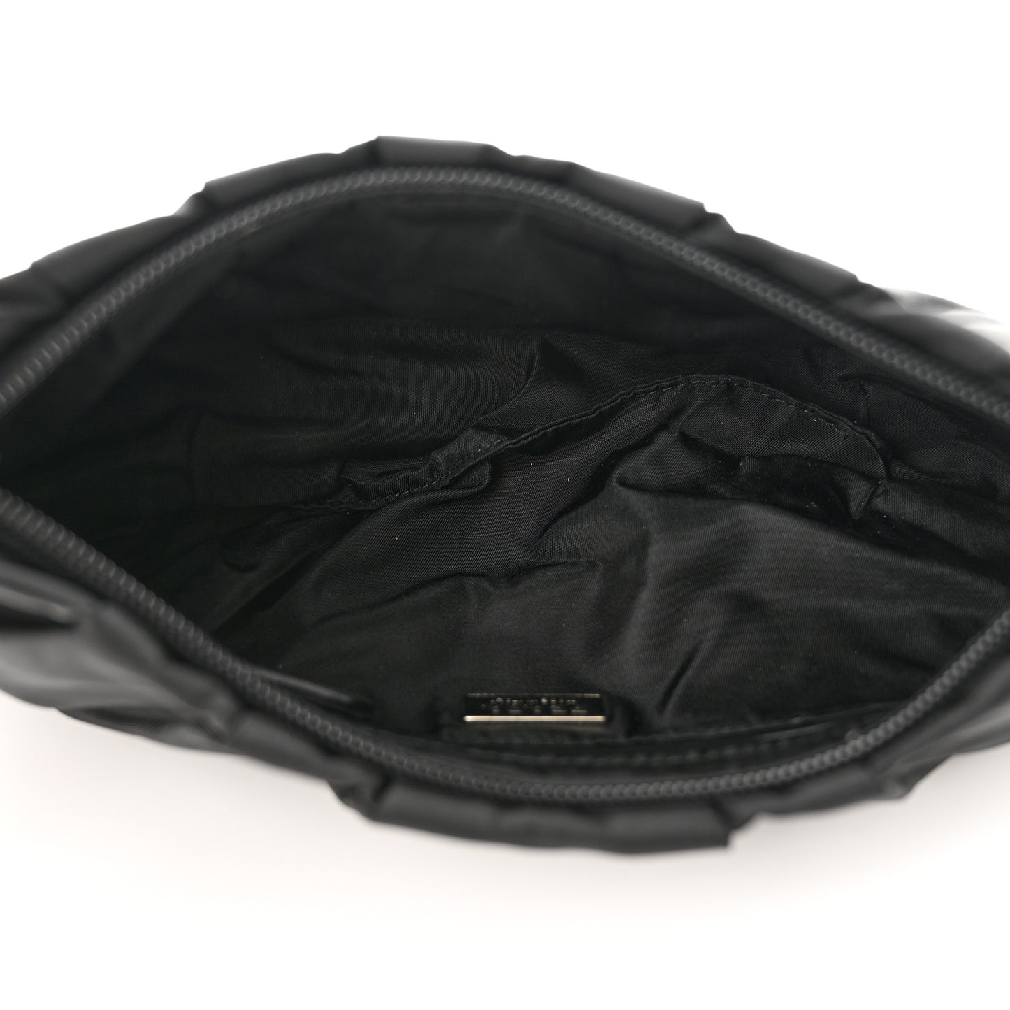 Tessuto Nylon Beaded Bag Black
