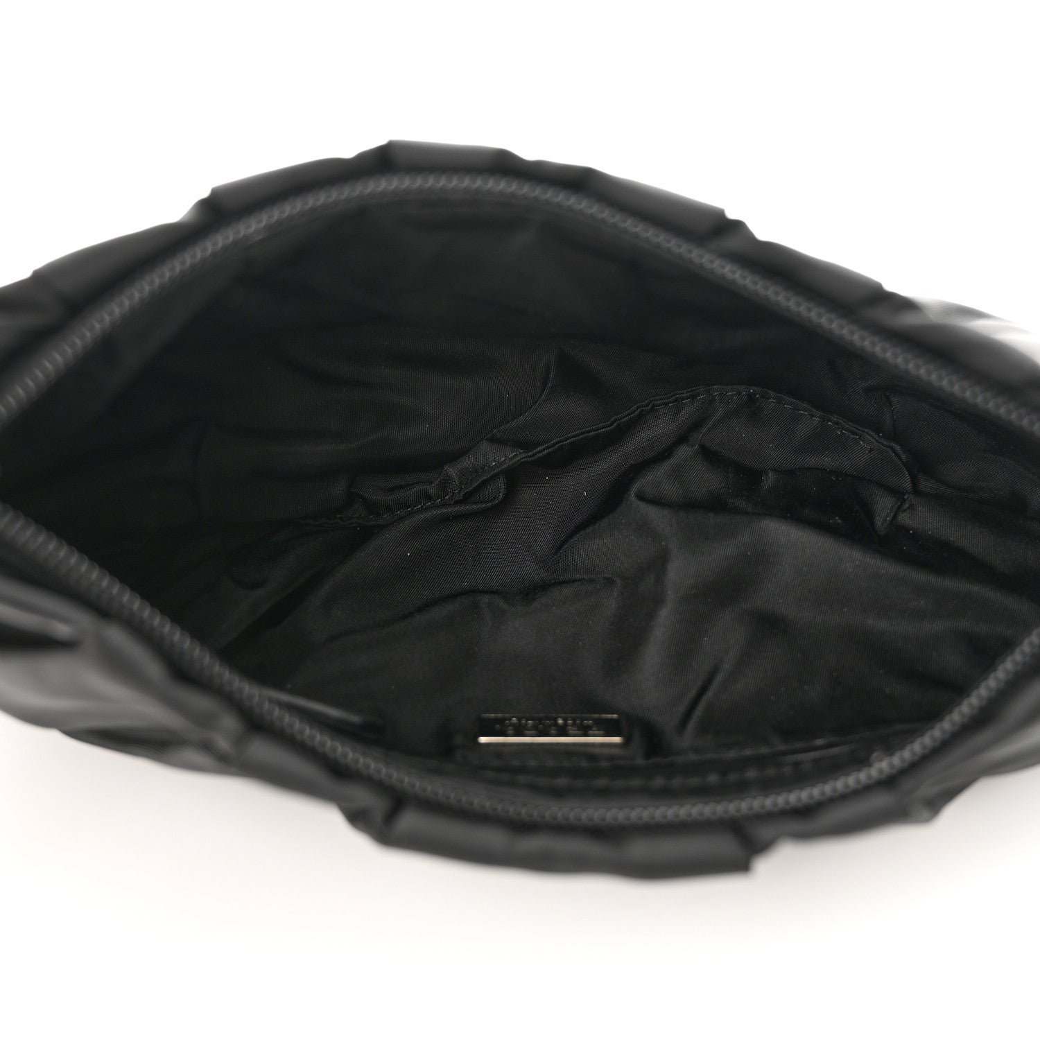 Prada Tessuto Nylon Beaded Bag Black 5 of 10