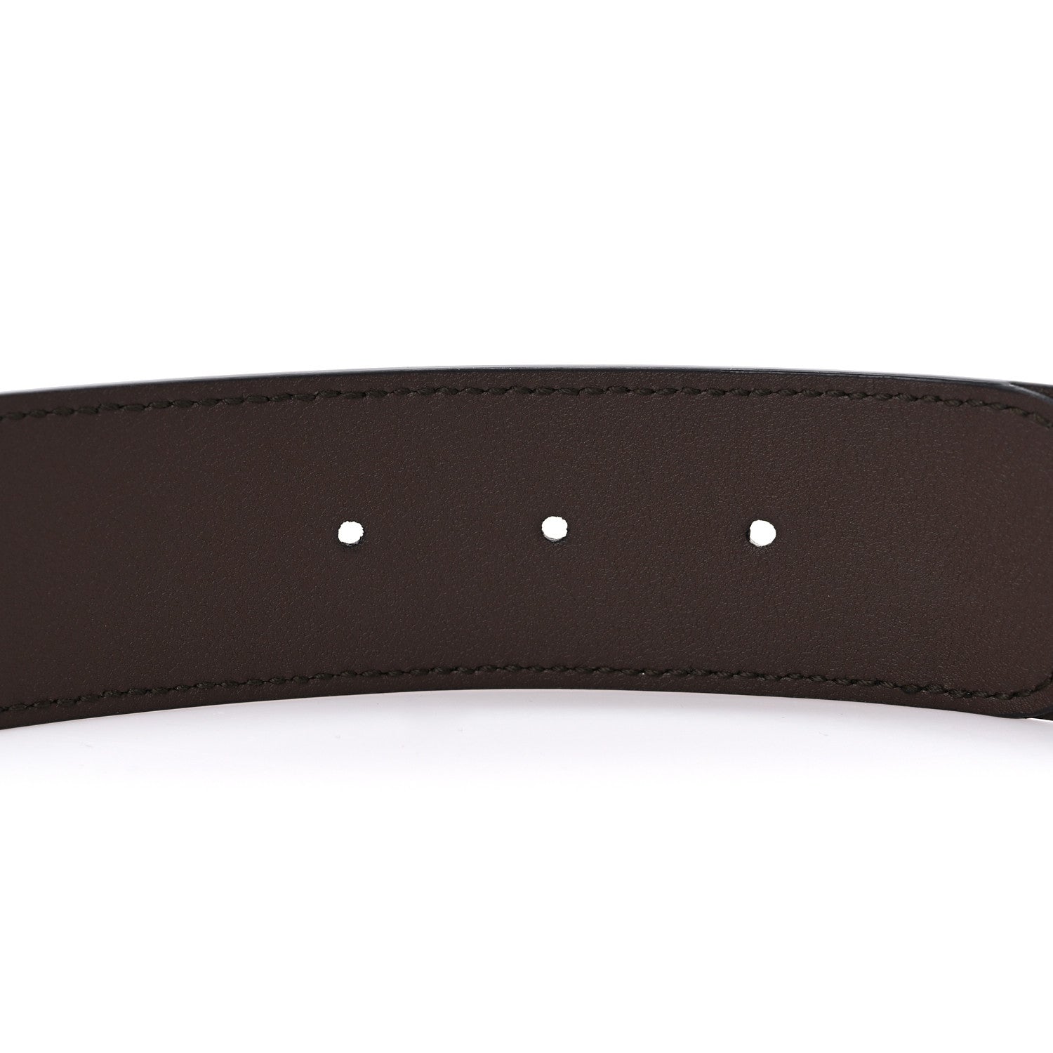 Gucci GG Supreme Monogram Matte Plutone Calfskin Double G 40mm Belt 105 42 Beige Ebony New Acero 3 of 4