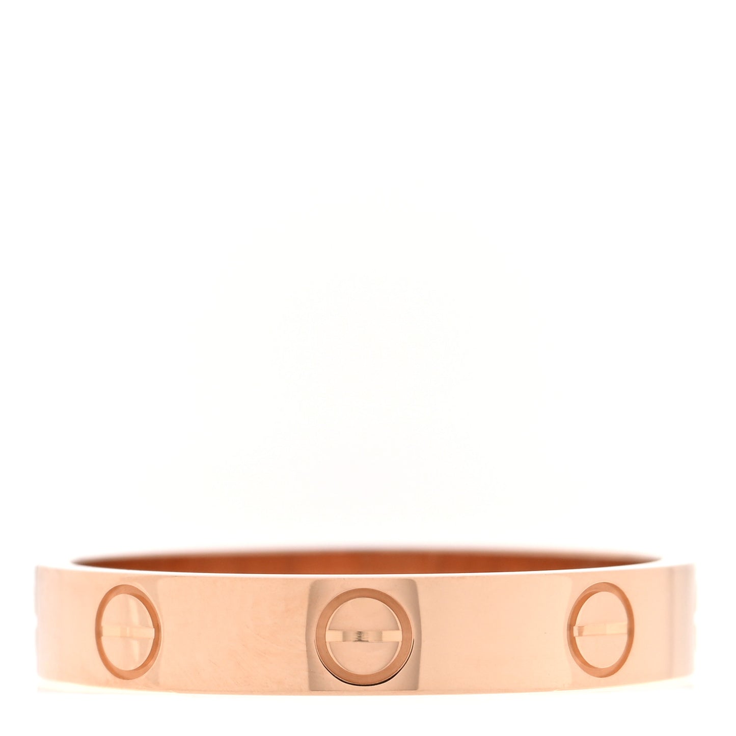 18K Pink Gold 3.5mm LOVE Wedding Band Ring 57 8