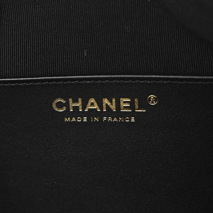 Chanel Shiny Lambskin Quilted CC Hobo Black 6 of 10