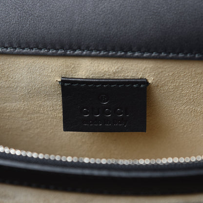 Gucci Calfskin Floral Embroidered Studded Small Dionysus Shoulder Bag Black 7 of 11