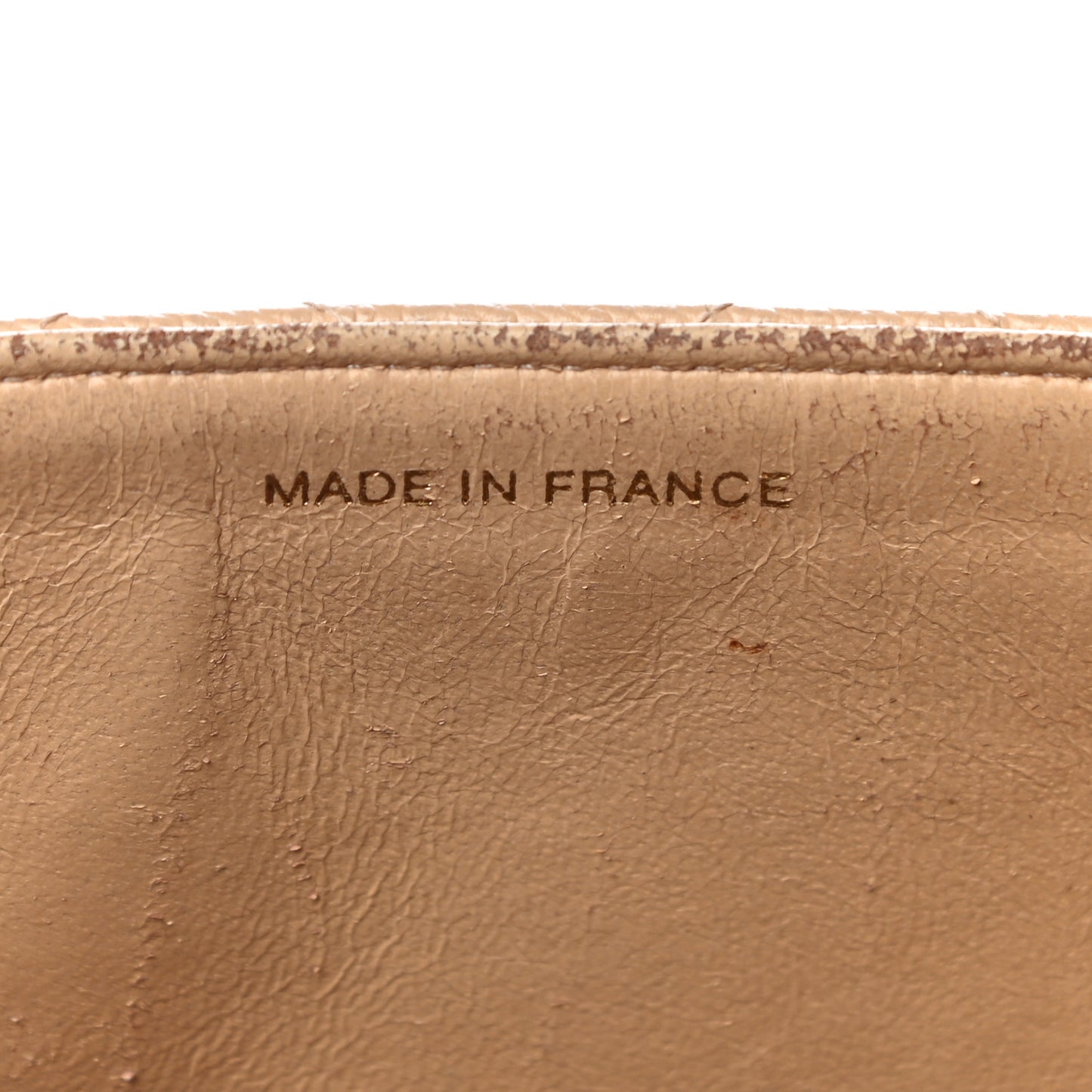 Caviar Quilted Jumbo Single Flap Beige