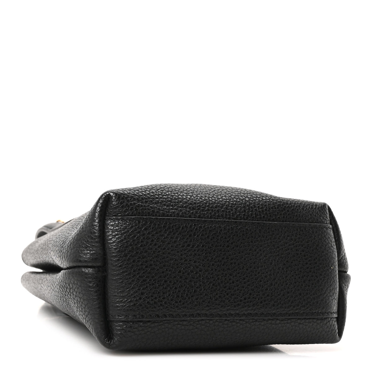 Tumbled Calfskin Gancini Mini Bag Black