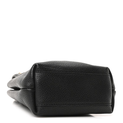 Salvatore Ferragamo Tumbled Calfskin Gancini Mini Bag Black 4 of 9
