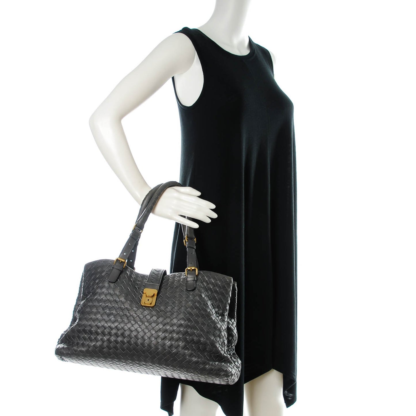Nappa Intrecciato Roma Tote Ferro