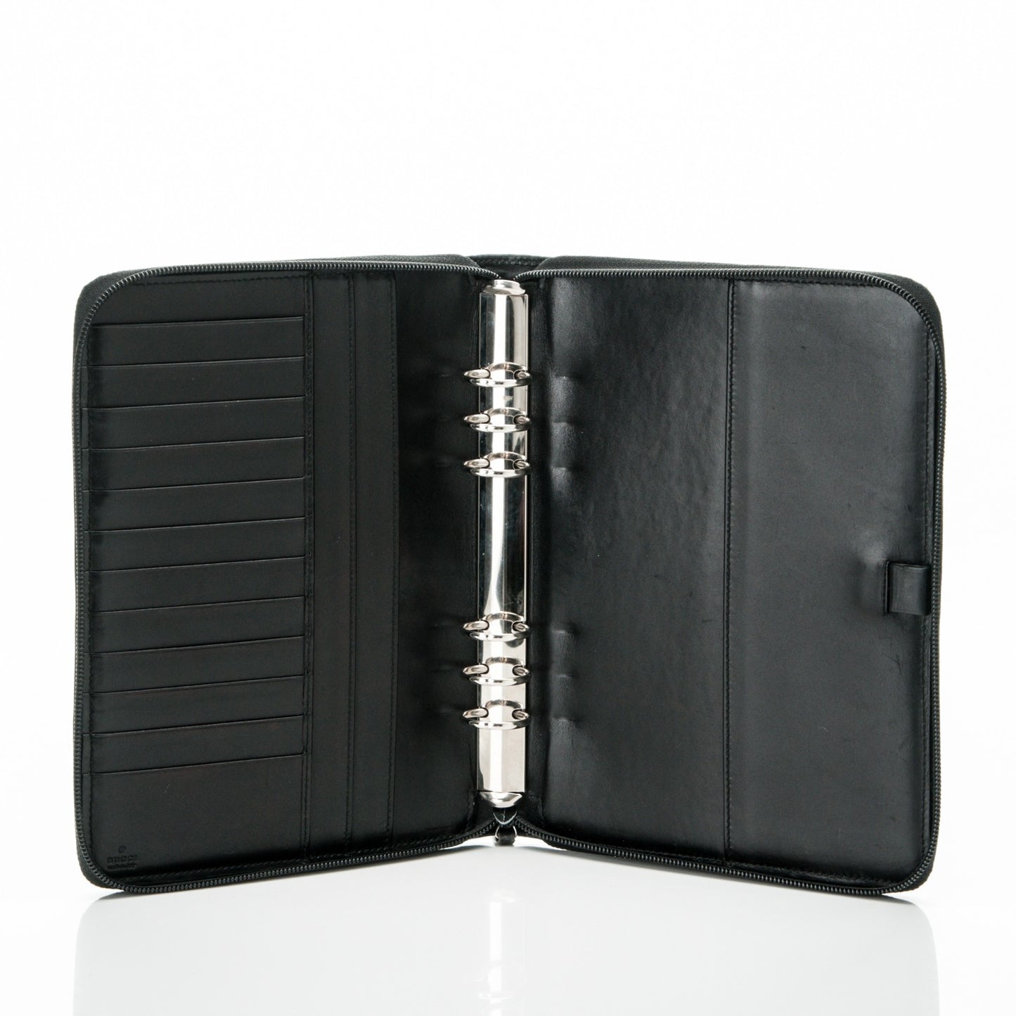 Guccissima Zip Around Agenda Black