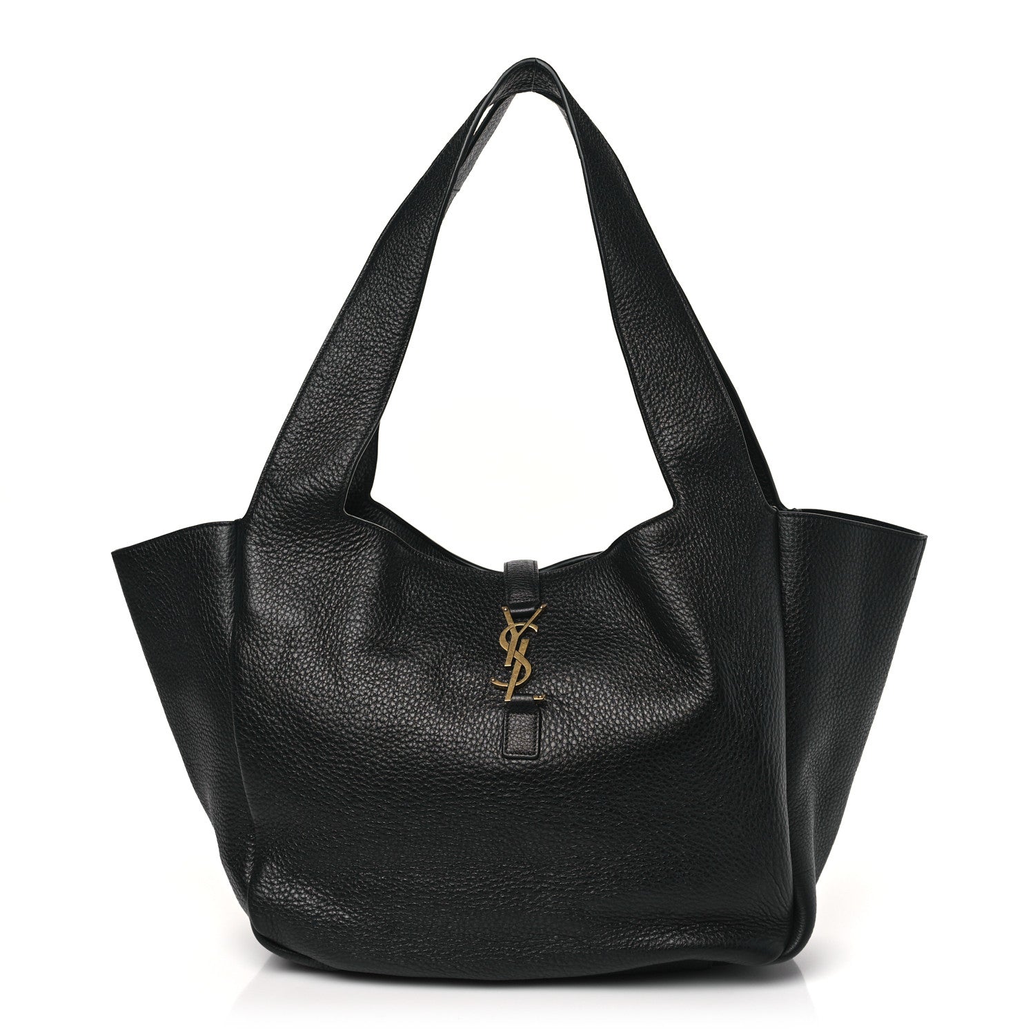 Saint Laurent Grained Deerskin Bea Tote Black 1 of 7