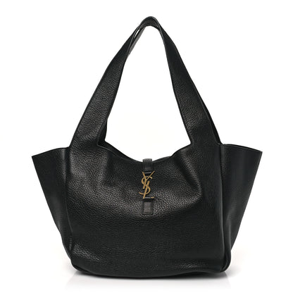 Saint Laurent Grained Deerskin Bea Tote Black 1 of 7
