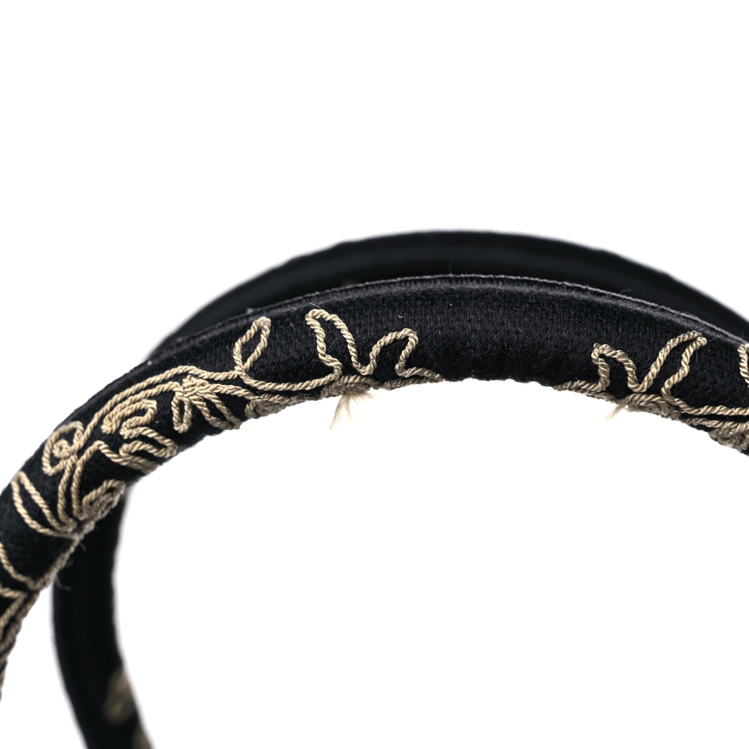 Christian Dior Canvas Embroidered Large Ornamental Cornely Book Tote Black Beige 10 of 10