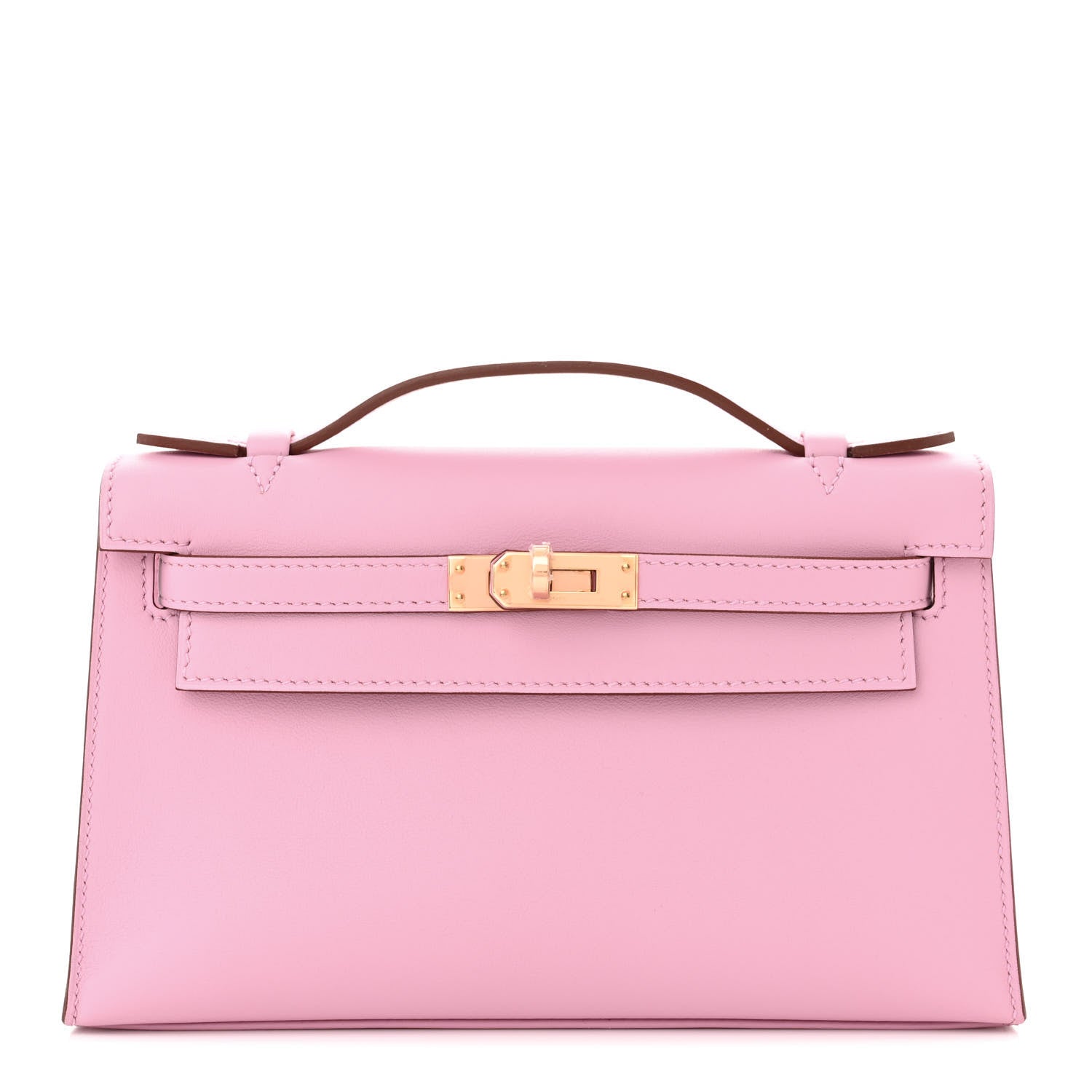 Hermes Swift Kelly Pochette Clutch Mauve Sylvestre 1 of 10