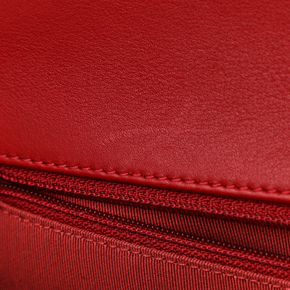 Chanel Lambskin Quilted New Medium Boy Flap Dark Red 12 of 13