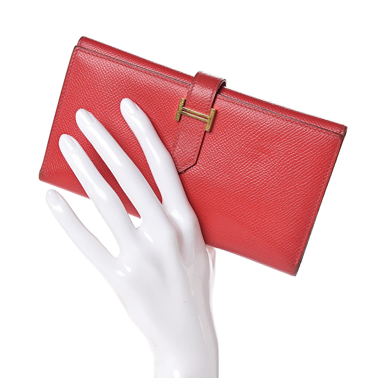 Epsom Bearn Gusset Wallet Rouge Casaque