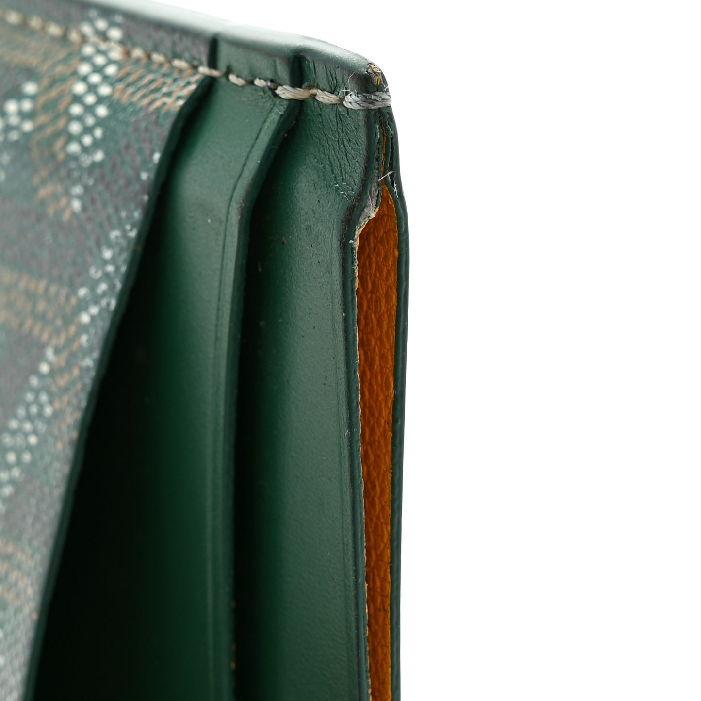 Goyardine Saint Sulpice Card Holder Green