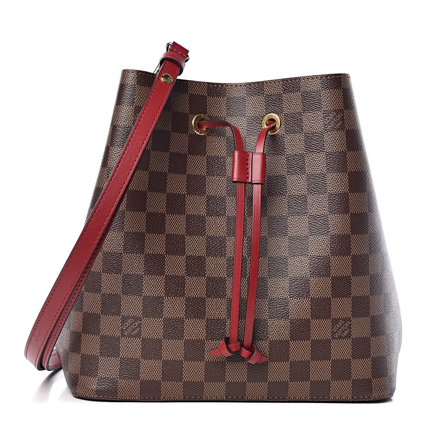 Damier Ebene Neonoe MM Cherry Berry