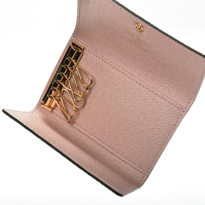Louis Vuitton Damier Ebene Multicles 6 Key Holder Rose Ballerine 6 of 7