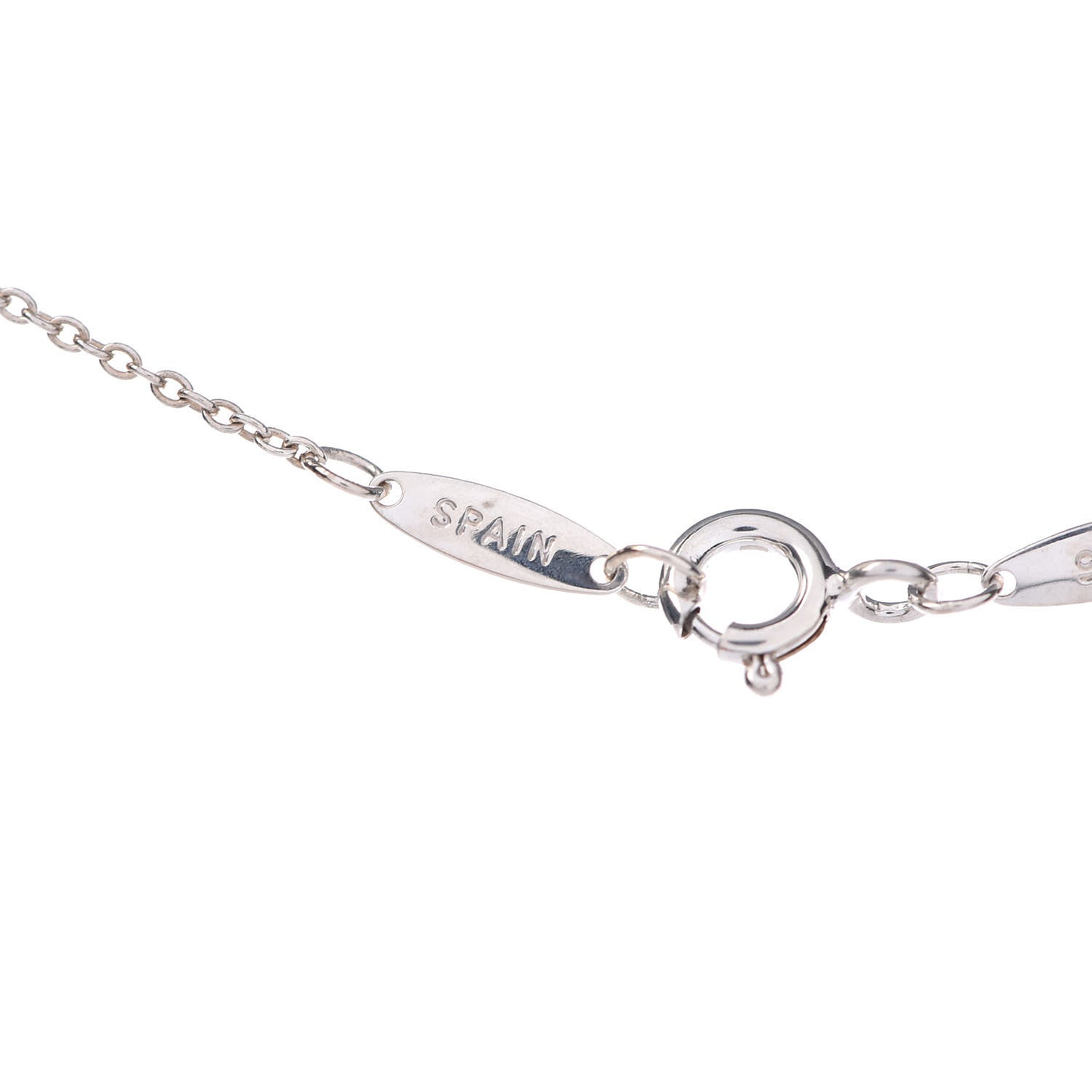 Tiffany Sterling Silver Diamond .15ctw Elsa Peretti Diamonds by the Yard Five Station Necklace 7 of 8