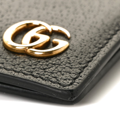 Gucci Calfskin Boar Effect GG Marmont Bi-Fold Wallet Black 8 of 8
