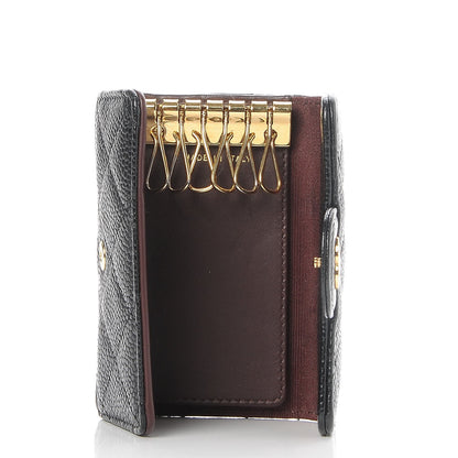 Chanel Caviar Quilted 6 Key Holder Black 5 of 9