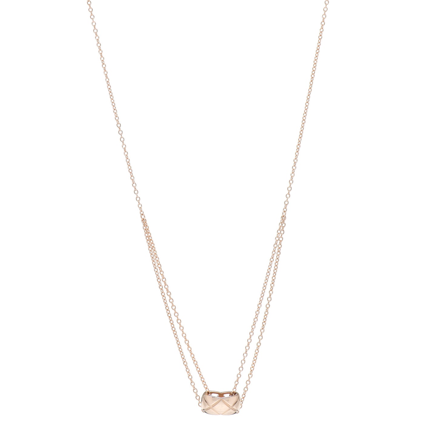 18K Beige Gold Coco Crush Pendant Necklace
