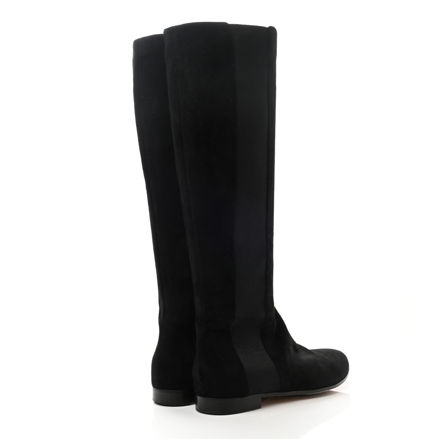 Jimmy Choo Suede Knee High Boots 39.5 Black 4 of 6