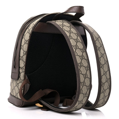 Gucci GG Supreme Monogram Calfskin Web Small Ophidia Day Backpack Beige Ebony New Acero 3 of 12