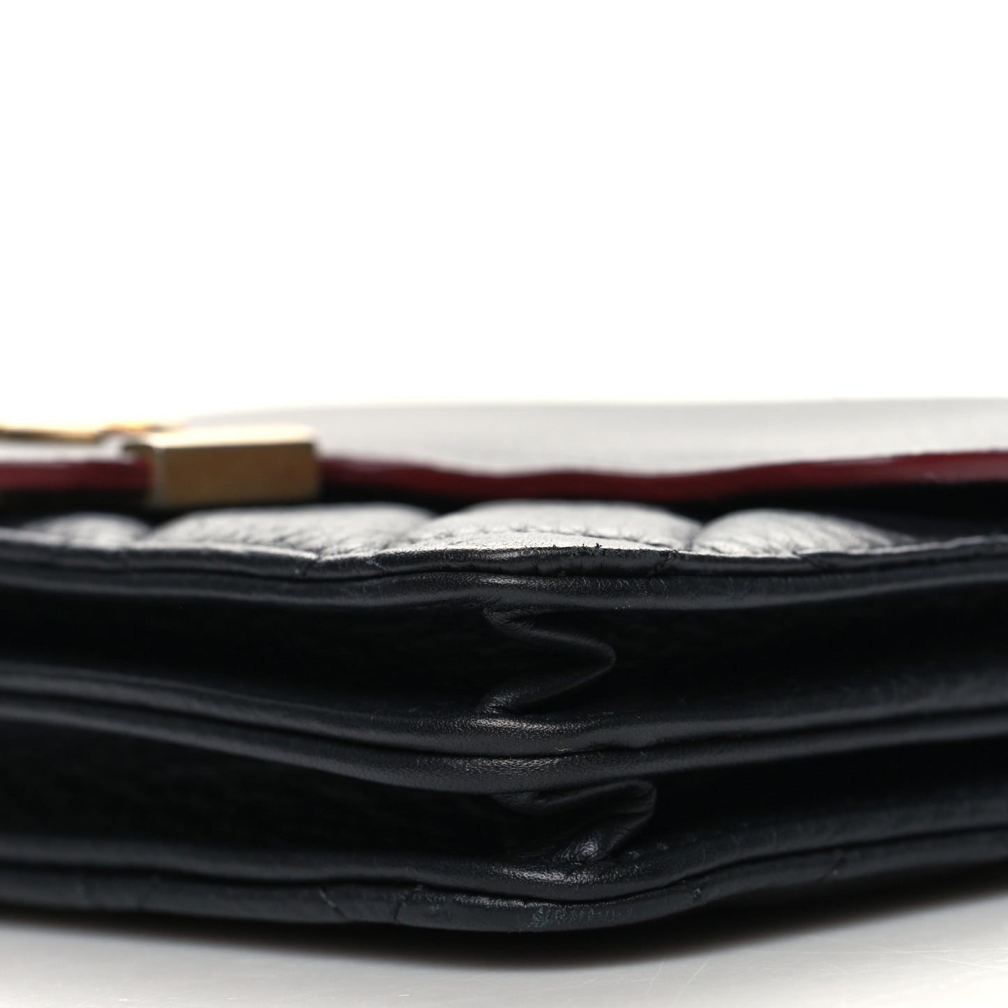 Calfskin Quilted Archi Chic Square Wallet On Chain WOC Black