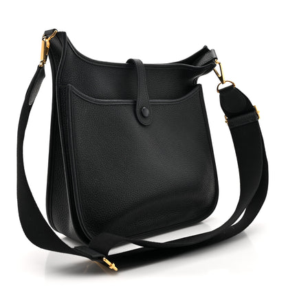 Hermes Taurillon Clemence EVELYNE III PM Black 3 of 13