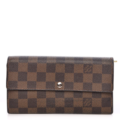 Louis Vuitton Damier Ebene Sarah Wallet 1 of 14