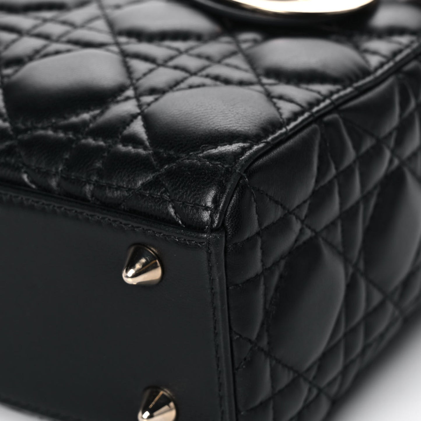 Lambskin Cannage Small My ABCDior Lady Dior Black