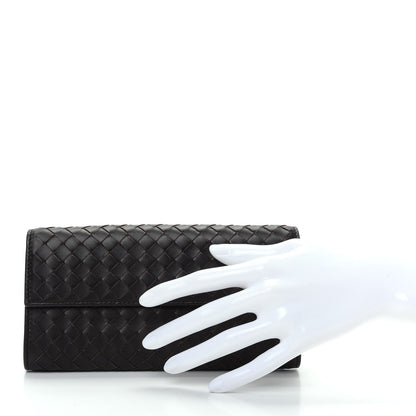 Bottega Veneta Nappa Intrecciato Continental Wallet Ebano 2 of 8