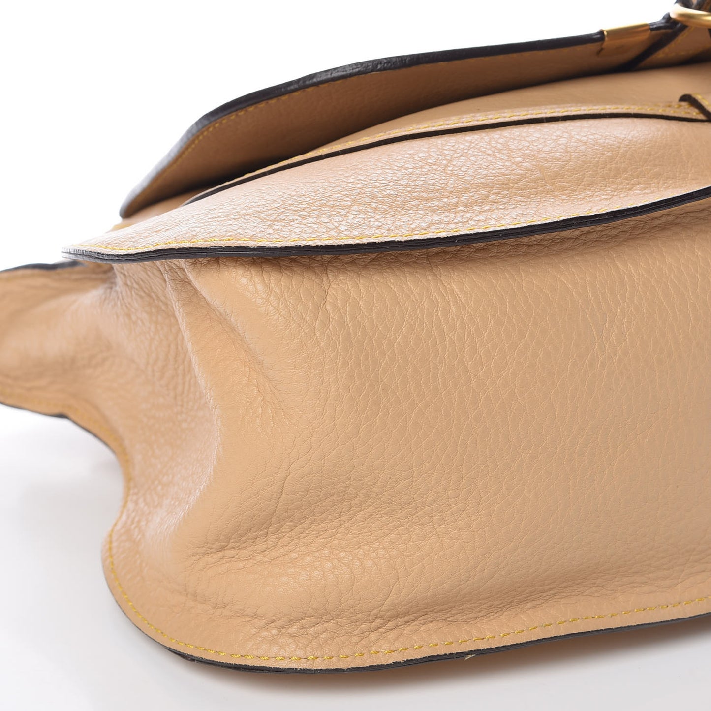 Calfskin Medium Marcie Satchel Sand Shell