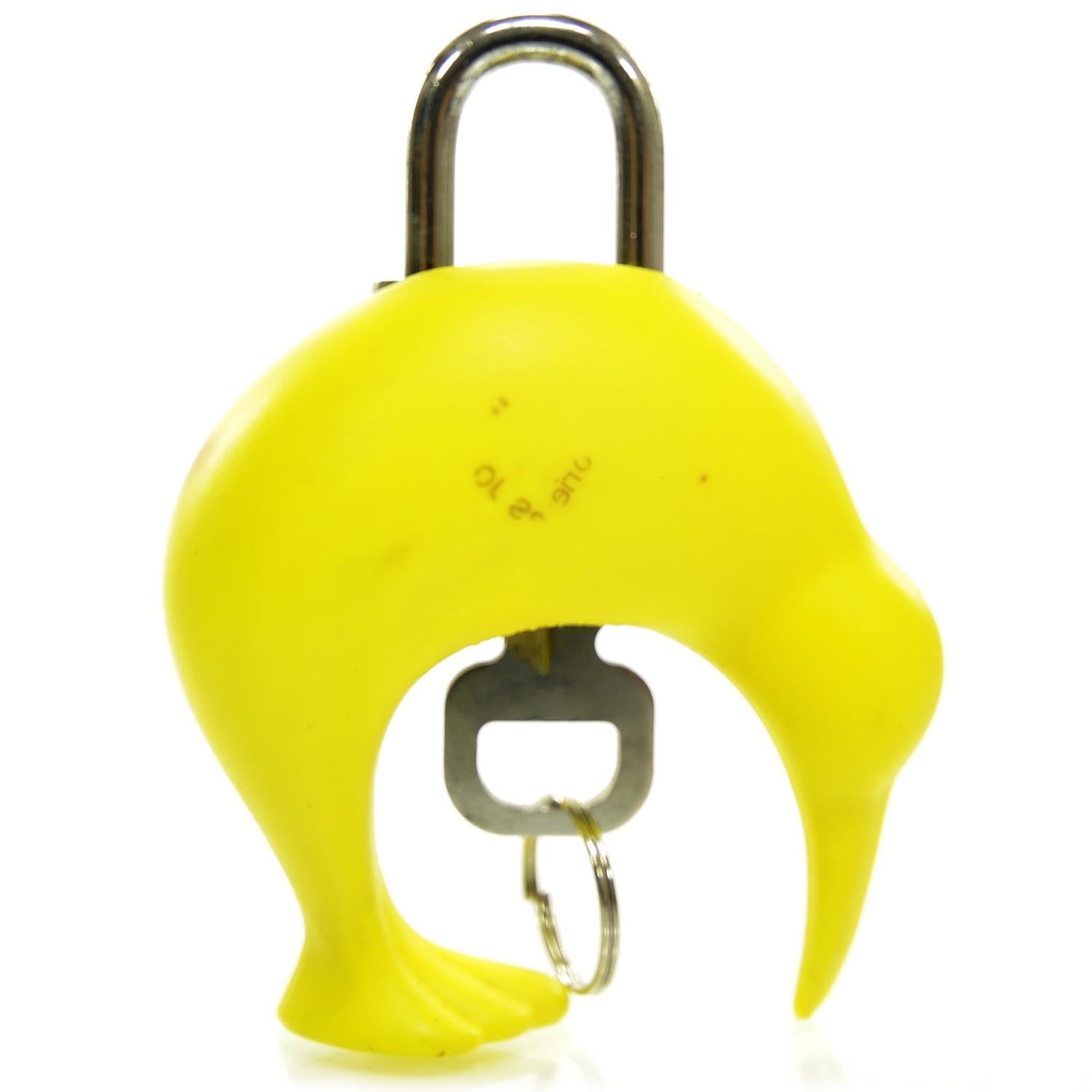 Louis Vuitton Cup Kiwi Padlock Lock and Key Yellow 1 of 6