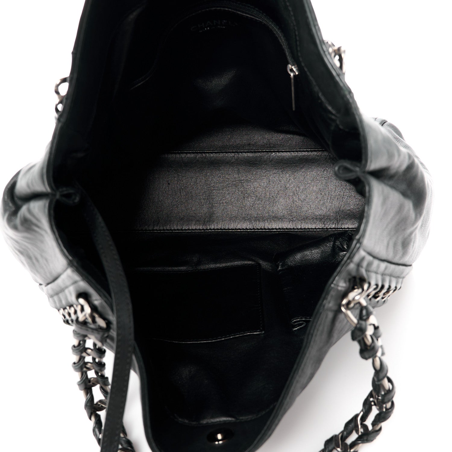 Chanel Glazed Caviar Modern Chain Tote Black 5 of 10