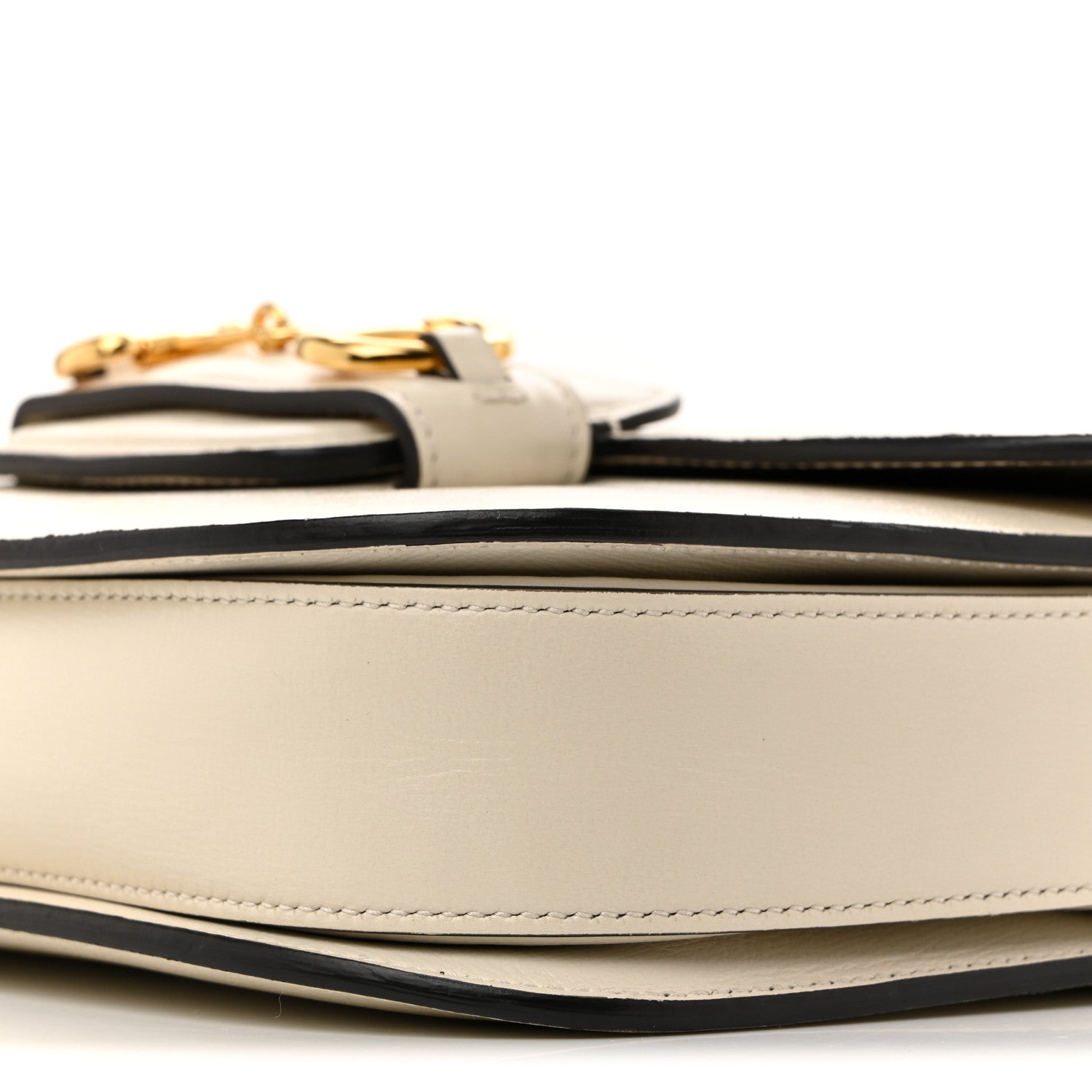 Gucci Azalea Calfskin Horsebit 1955 Shoulder Bag Mystic White 10 of 12