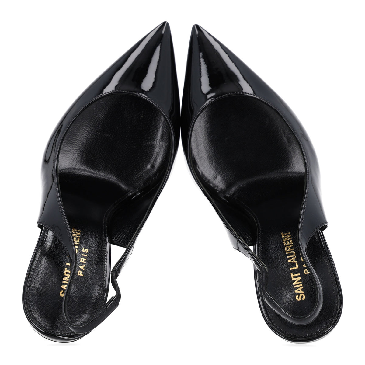 Patent Opyum 110 Slingback Pumps 36 Black