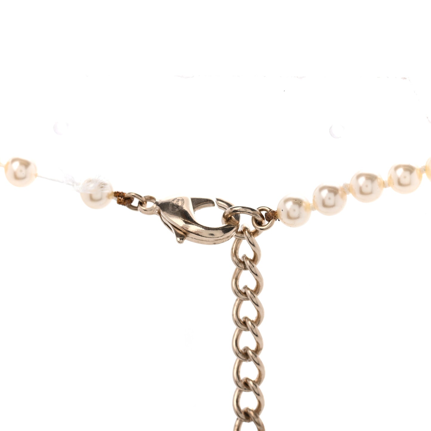 Pearl CC Necklace Gold