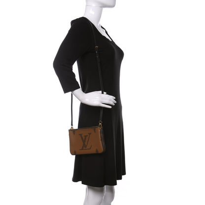 Louis Vuitton Reverse Monogram Giant Double Zip Pochette 2 of 13