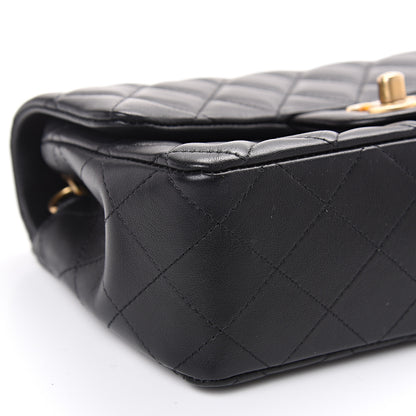 Chanel Lambskin Quilted Mini Rectangular Flap Black 7 of 11